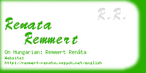 renata remmert business card